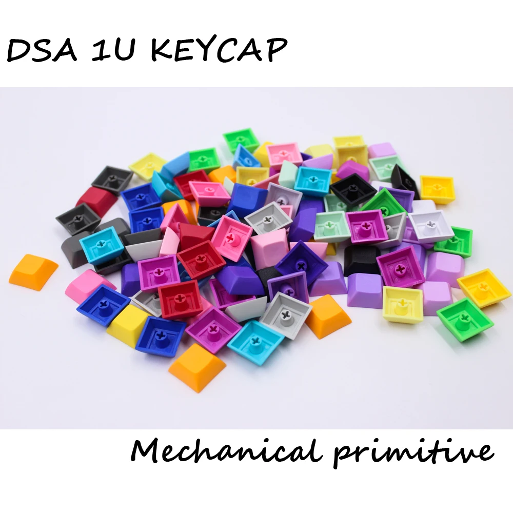  MP 1U DSA Keys PBT Blank Keycap Mixded Color Cherry MX switch keycaps for Wired USB Mechanical Gami
