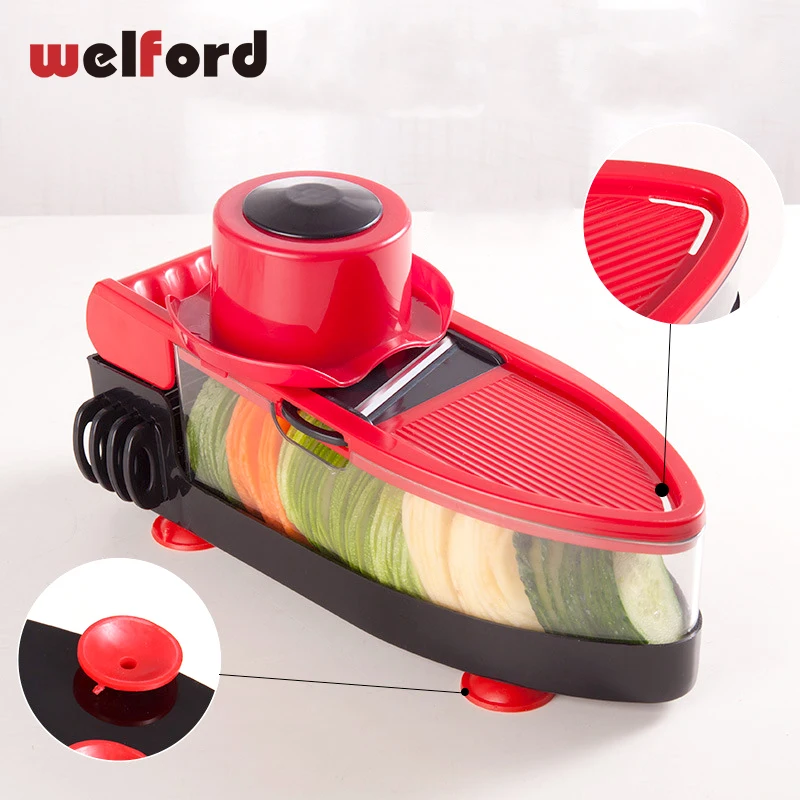  Welford Multifunctional Slicer Mandoline Vegetable Cutte Stainless Steel Blade Manual Potato Peeler - 32866300271