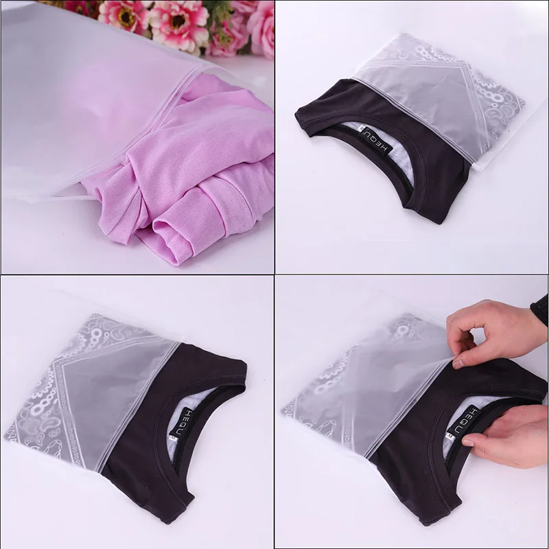 

Travel Accessories Plastic Cloth Bag For Travel Make Up Baggage Bag Waterproof Shoes Bag For Cloth Bag Zip Lock Organizer Pouch