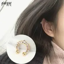 Модное ювелирное изделие, сплав, кольцо для носа, поддельные перфорированные кристаллы, искусственные в стиле ретро, кольцо для носа, искусственный прокол, ювелирные изделия для тела, Женское кольцо для носа