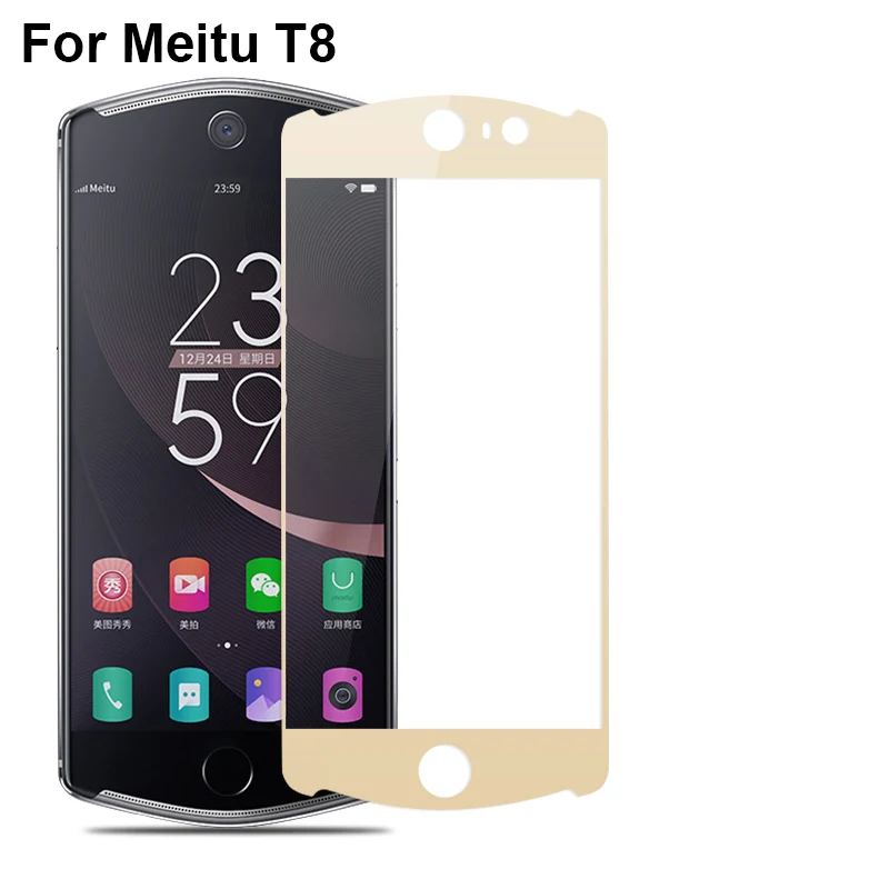 9H полное покрытие экрана протектор для Meitu T8 T 8 5 2 &quotПолное защитная пленка