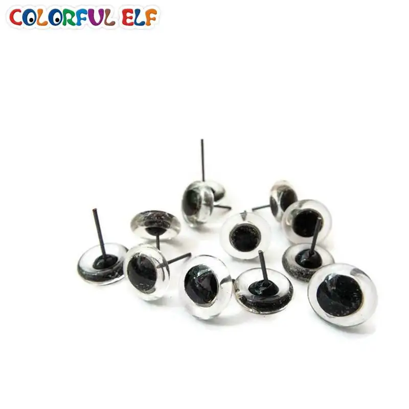 100pcs 2-12mm Glass Eyes For Animal Doll Free Shipping Clear Glass Eyes On Wire Pins 50pcs clear dome cloche cover transparent glass column bottles for doll house container jewelry packaging decor jars size s l