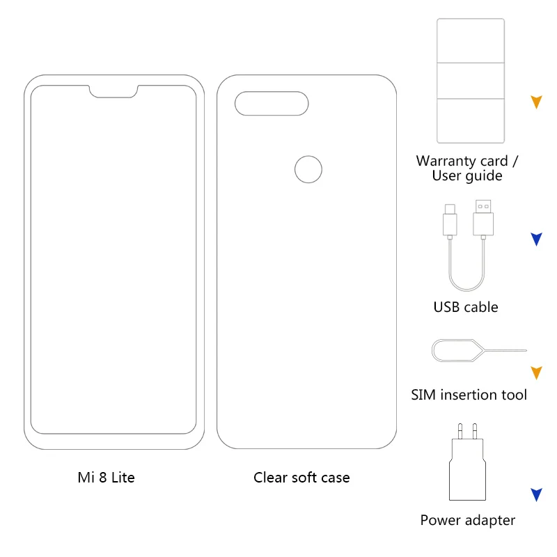 Глобальная версия Xiaomi Mi 8 Lite 6 GB 128 26 &quot19:9 Нотч полный экран Snapdragon 660 Восьмиядерный