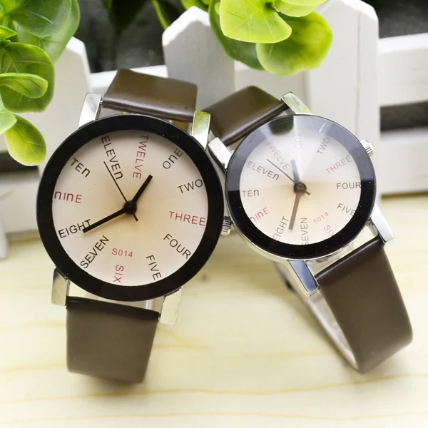 

JHLF Korean version of fashion watch simple lovers table middle school table leisure belt WOMEN WATCH QUARTZ WATCH
