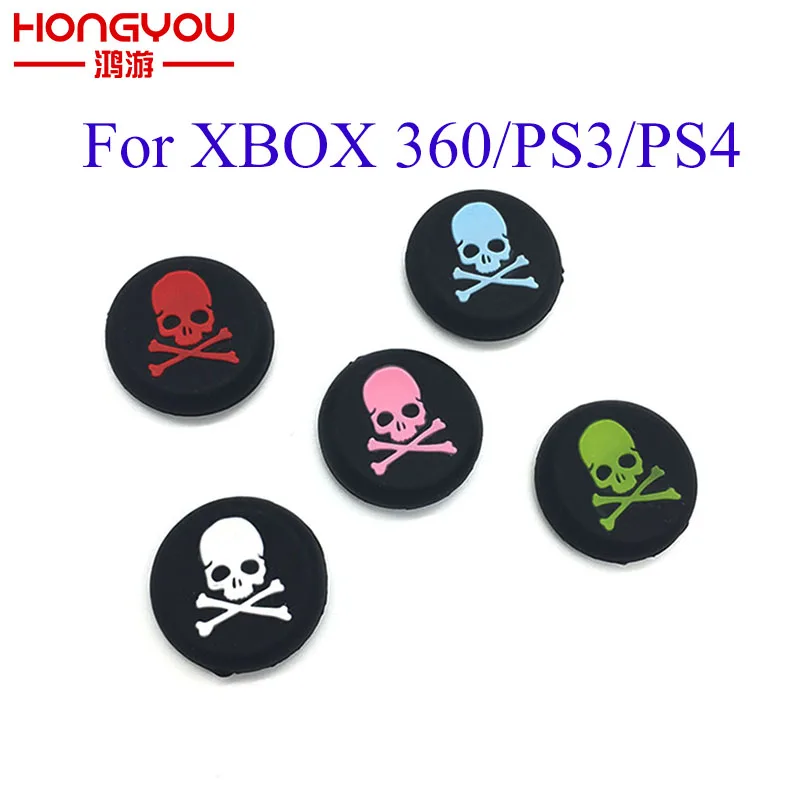 

100PCS For BOX 360 Silicone Analog Thumbstick Caps for Sony PS4 PS3 Joystick Caps for Dualshock 4 Controller Game Accessorie