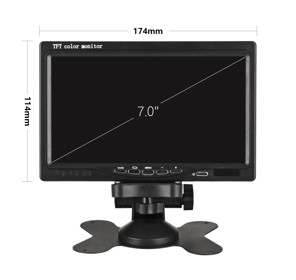 Jansite " проводной автомобильный монитор TFT lcd Автомобильный монитор заднего вида помощь при парковке 18 светодиодный ИК Водонепроницаемая резервная камера для седана грузовика