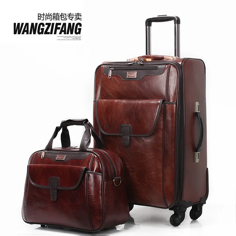 Men's Luxury Leather Luggage