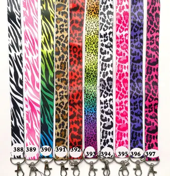 

Hot Sale! 100 pcs Popular Leopard / Zebra pattern Mobile Cell Phone Lanyard Neck Straps Favors H-202