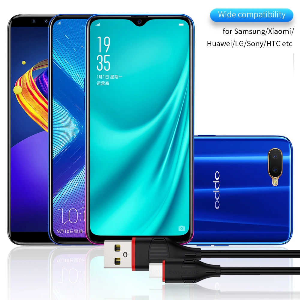 Кабель Micro USB HOCO Borofone BX17 кабель для быстрой зарядки и передачи данных Samsung Xiaomi