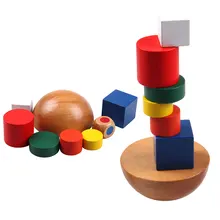 

Baby Toys Wooden Hemisphere Balance Game Building Blocks Educational Building Blocks Kids Developmental Toy For Children