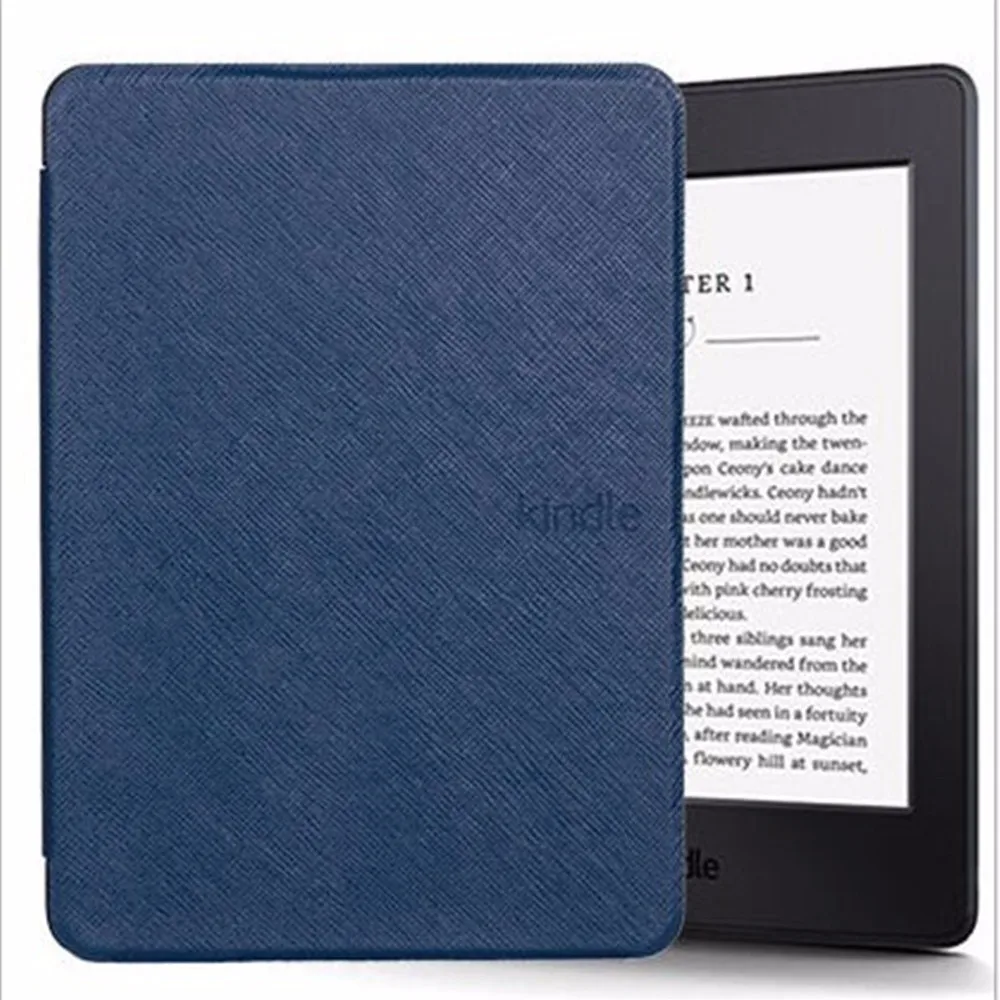 Чехол для Amazon Kindle Paperwhite 1, 2, 3, тонкий складной чехол, 6 дюймов, умный автоматический режим сна, пробуждение, читалка, чехол для Kindle Paperwhite Capa - Цвет: Dark blue