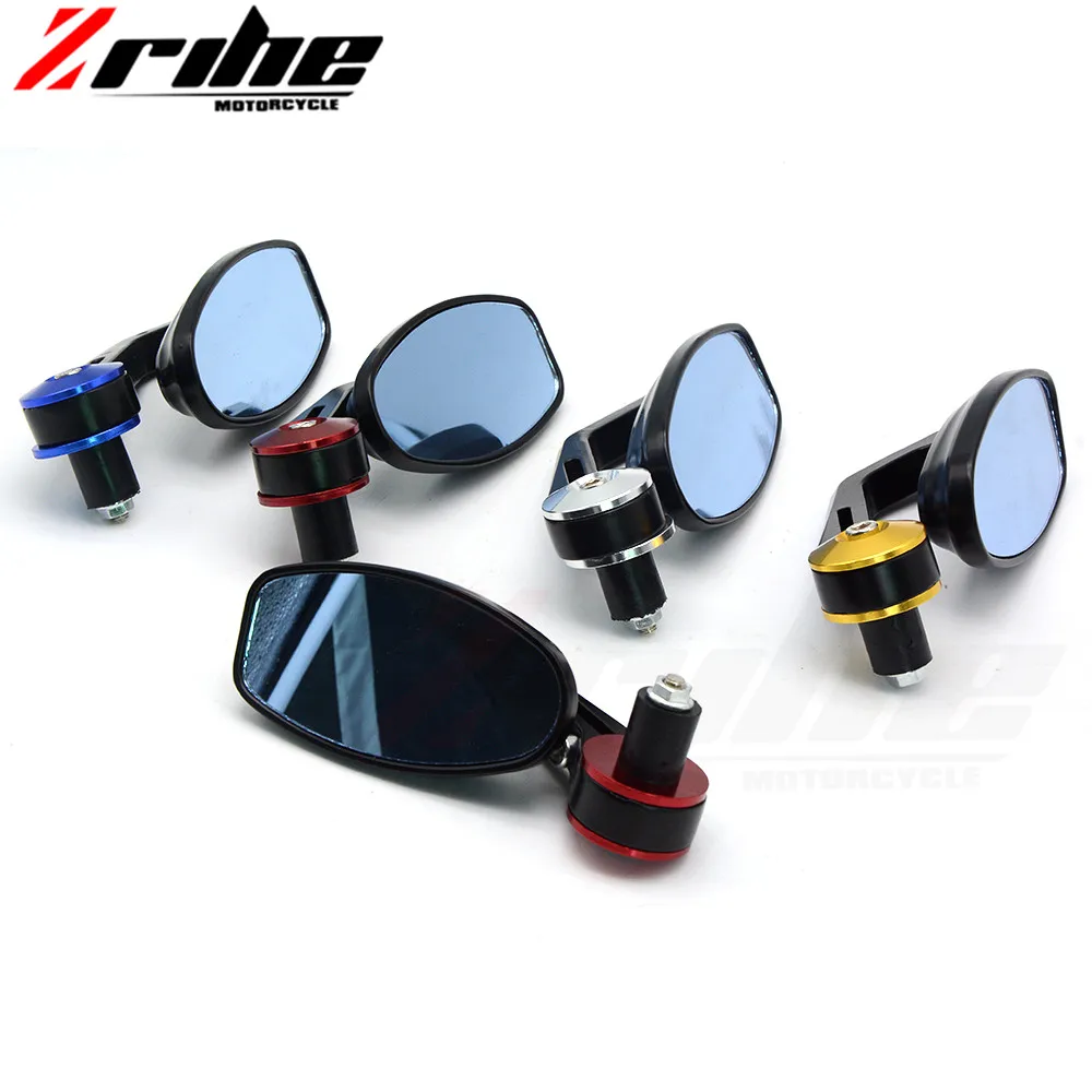 for 7/8"" 22mm Universal Motorcycle handle bar Rearview Mirror Handle bar End Side Mirrors For Yamaha FZ1 FZ8 XJ6 FZ6 FZ6R