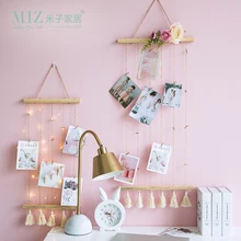 Miz скандинавские украшения для дома пеньковая веревка с зажимами в скандинавском стиле детские украшения реквизит для фотосъемки открытка дисплей