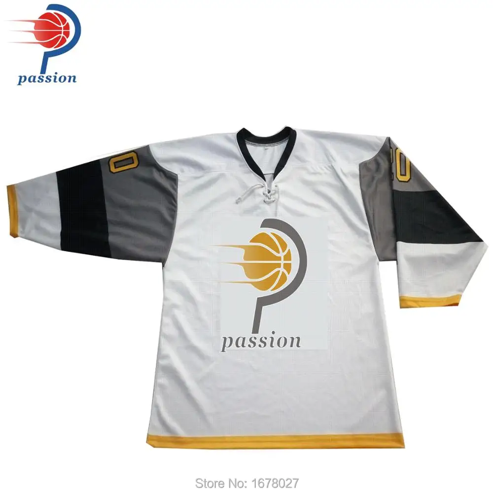 Full Sublimation Printed Mesh Long Sleeve Ice Hockey Shirtin Hockey