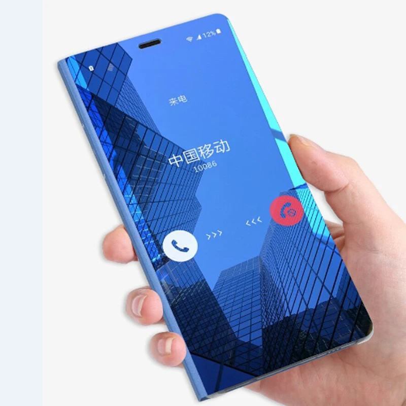 

Smart Mirror Phone Case For Samsung Galaxy Note 3 A9 Star A8 Plus C8 Flip Stand Case For Samsung J8 J7 J6 J5 J4 J3 J2 2018 Case