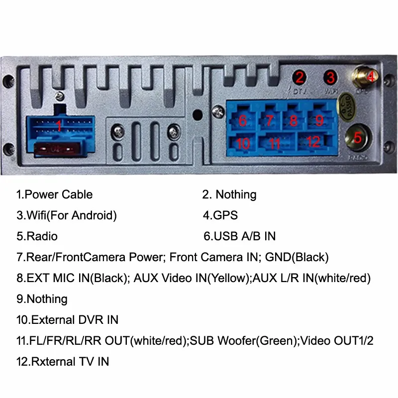 Excellent 7 Inch Octa Core Android 8.0 4G RAM 32G ROM 2din car dvd GPS player For Toyota Tundra Sequoia Stereo Radio camera DVR RDS BT 18