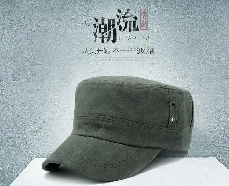 summer new Black Military Cap men tactical military hat Hats Gorra Plana Militar Cadet Hat flat cap free shipping