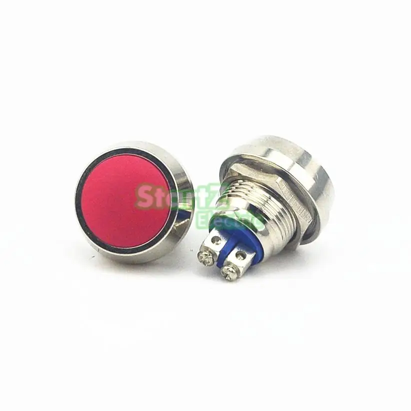12mm Red Dome Head Momentary Push Button Switch 2A/36VDCin Switches
