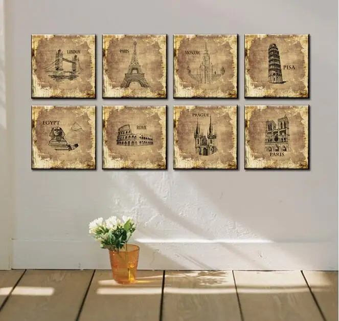 Modern Architecture Prints aliexpress : buy 8 piece/ sets modern architecture wall Modern Architecture Prints aliexpress : buy 8 piece/ sets modern architecture wall