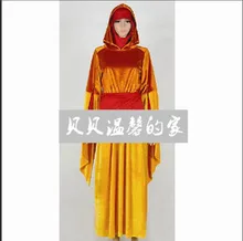 CosplayArt Star War font b Cosplay b font The Phantom Menace Queen Amidala Costume Orange Dress