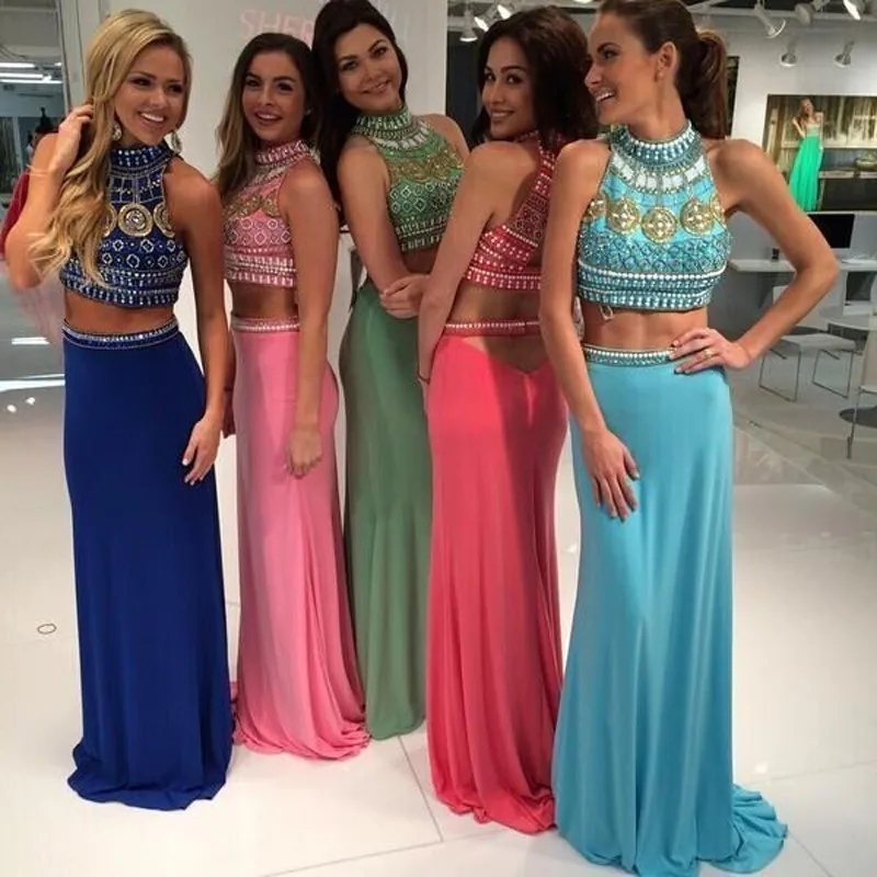 2 piece chiffon dress