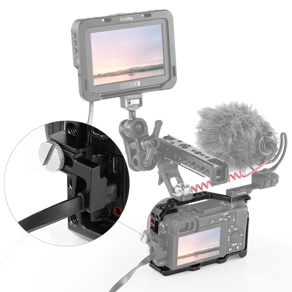 Клетка SmallRig a6400 DSLR для sony A6300/A6400/A6500 с отверстиями для резьбы 1/4 'и 3/8'-2310