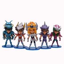 5 pcs/set Anime Saint Seiya Knights of the Zodiac Action Figure PVC Figurine Collectible Model Christmas Gift Toy цена 5 pcs/set Anime Saint Seiya Knights of the Zodiac Action Figure PVC Figurine Collectible Model Christmas Gift Toy цены онлайн