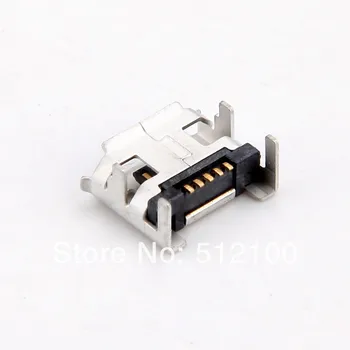 

100pcs USB socket USB female connector 5P / F legs flapper environmental
