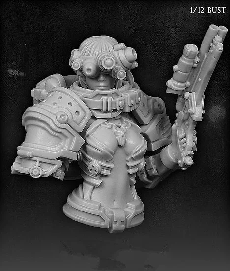 

1/12 Resin BUST Model Kits Huntress Aurona Unassembled unpainted