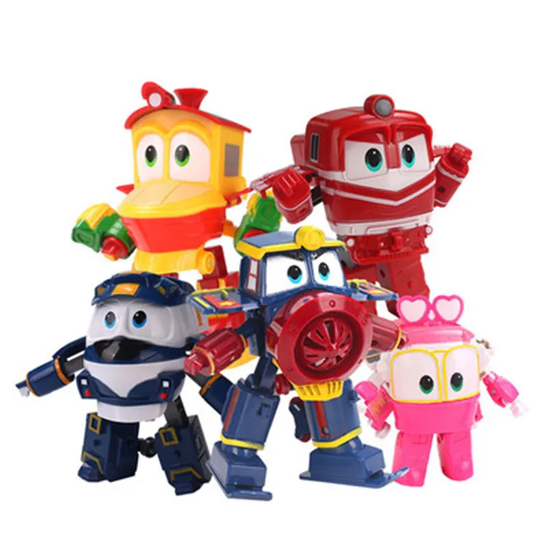 

Robot Trains Deformation Kay Alf Dynamic Toy Set Deformation Train Car Action Figure Toys for Children