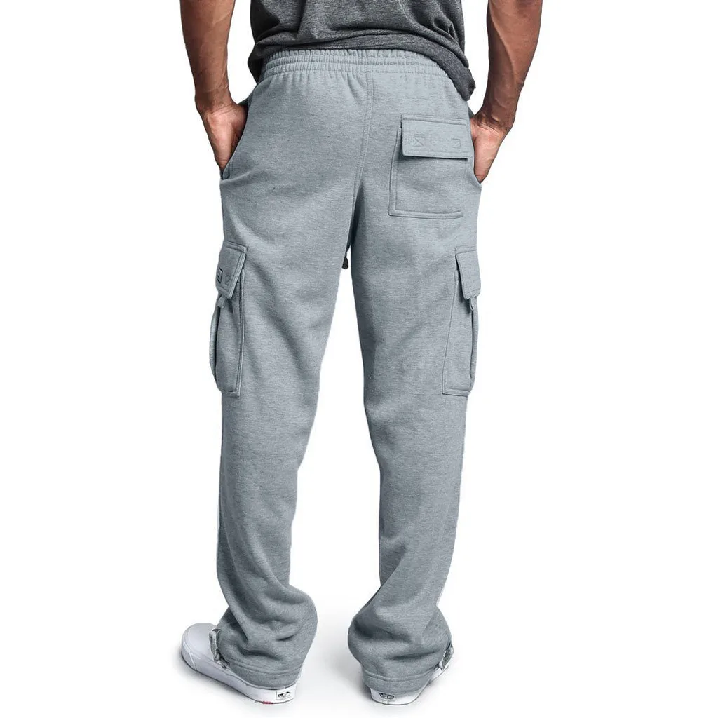 Feitong повседневные мужские брюки с забавным принтом Мужские слитный комбинезон повседневные карманные спортивные рабочие повседневные брюки