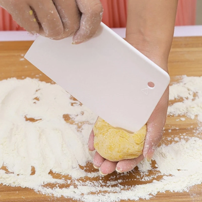 Unibird Лидер продаж 1 шт. пластиковый скребок для теста резак для торта Крем гладкая лопатка кухонный трапециевидный нож для масла инструмент для выпечки кондитерских изделий