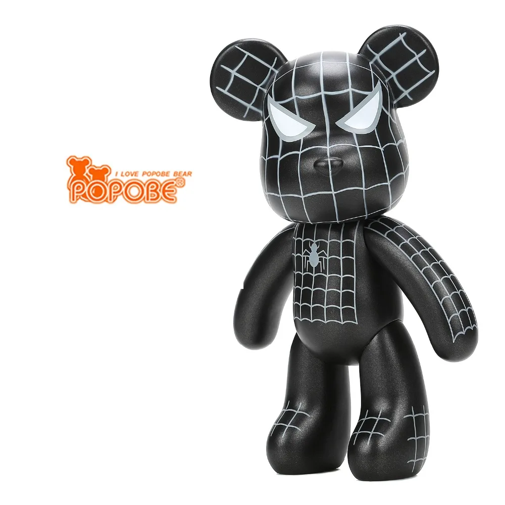 

New Violence Bear Momo BEARBRICK Gloomy Bear POPOBE Spiderman Vinyl Toys 10 inch 25cm