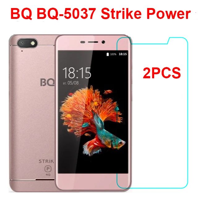 

2PCS Tempered Glass BQ BQ-5037 Strike Power Screen Protector 9H 2.5D Toughened Glass Anti-glare Guard Film For BQ 5037 Glass