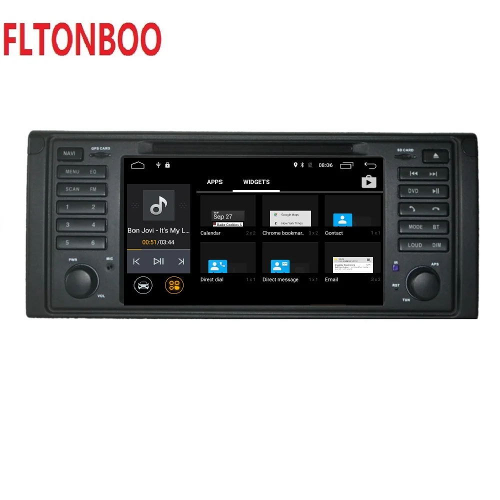 Top Android 9 for bmw X5,M5,E53 flat car dvd,gps navigation,wifi,radio,BT,Steering wheel Canbus Free 8g map,mic,touch screen 4