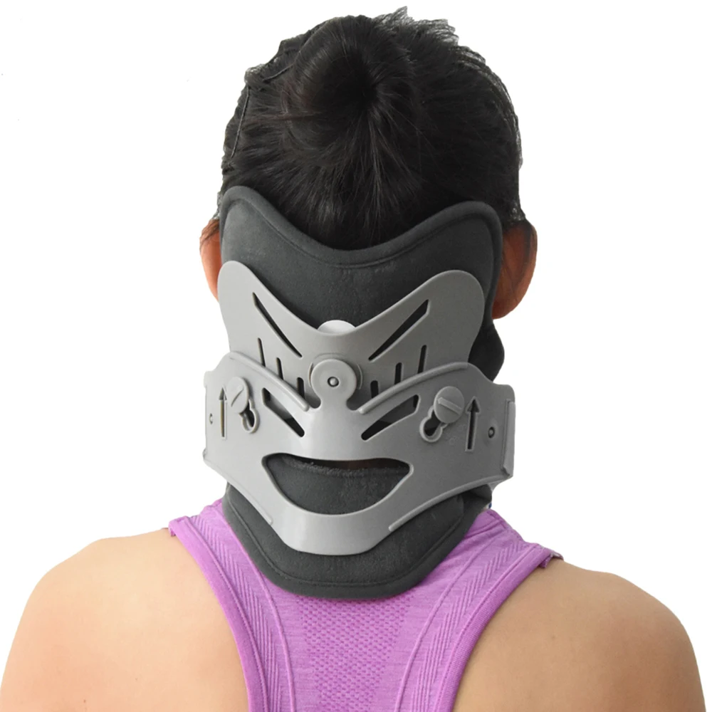 Neck Cervical Traction Collar Device Brace Support Hard Plastic for Headache Pain Hight Adjustable one size fit most | Красота и