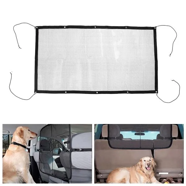 Pet Dog Safety Travel Isolation Net Car Truck Van Back Seat Dog Barrier