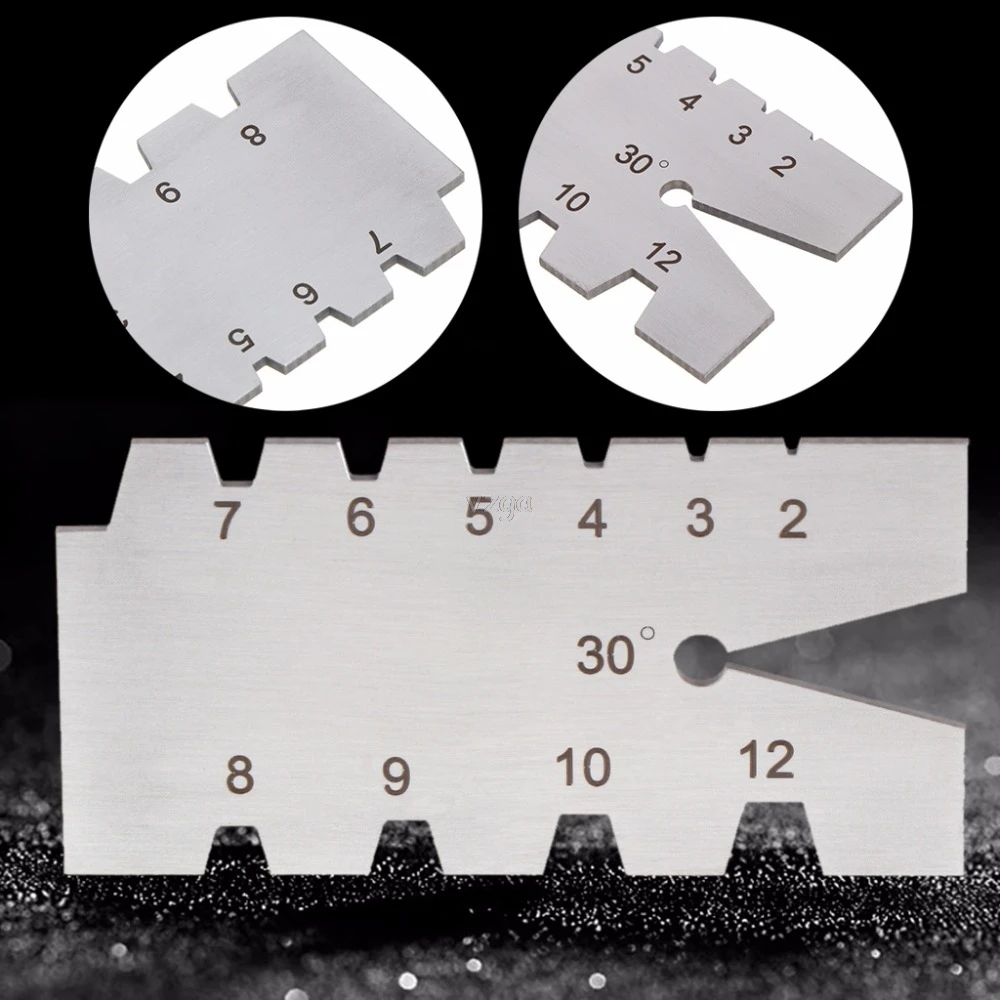  TR30 Degree Screw Thread Gauge Gage Tool Grinding Stainless Steel Welding Feeler Whosale&DropShip