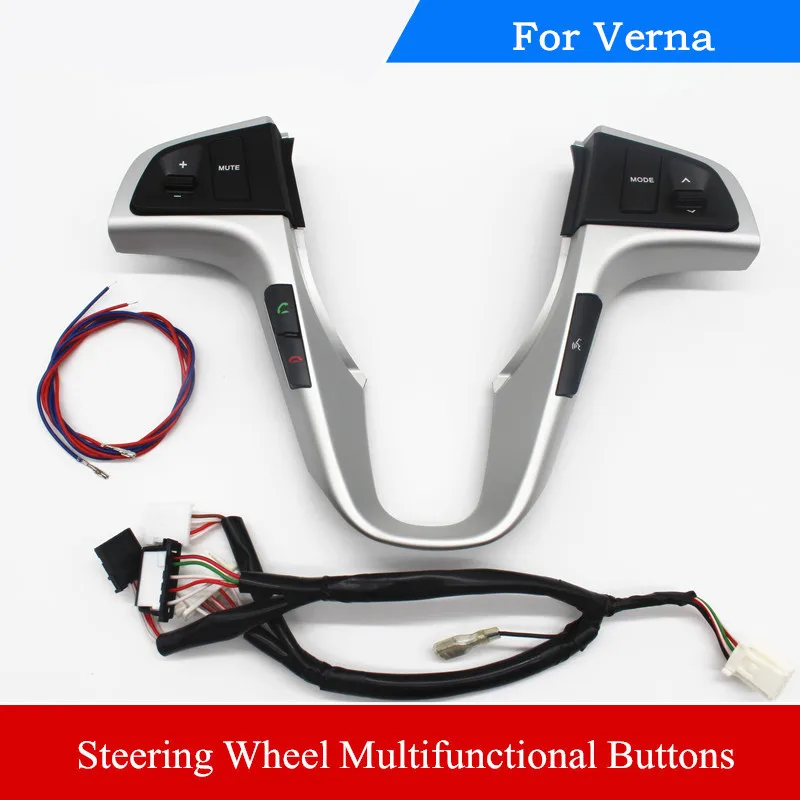 Envío Gratis luz de fondo azul con bluetooth para Hyundai VERNA SOLARIS multifunción volante Audio Control botones 1 pc Envío Gratis luz de fondo azul con bluetooth para Hyundai VERNA SOLARIS multifunción volante Audio Control botones 1 pc
