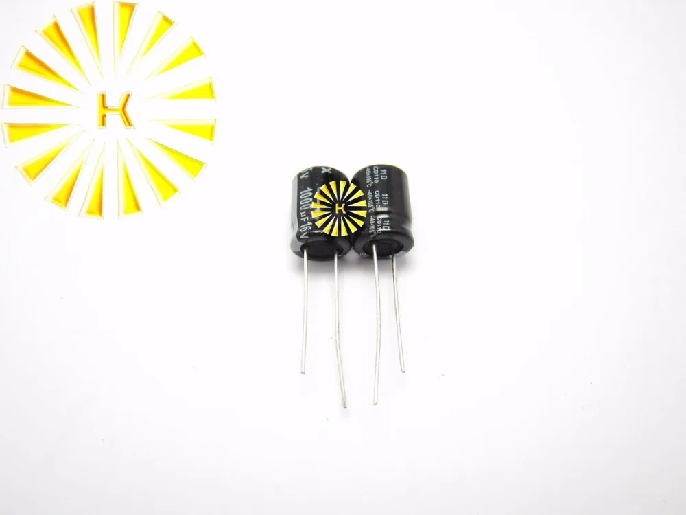 

500pcs X 100% New 1000UF 16V 10X13 Aluminum Electrolytic Capacitor Connector