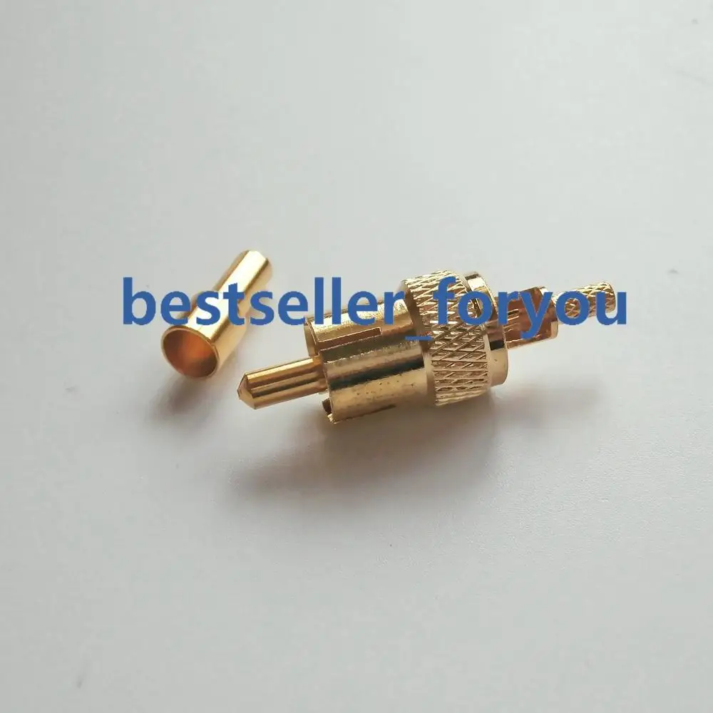 1 шт. RCA Штекерный обжим для кабеля RG174 RG316 LMR100 прямой радиочастотный соединитель |