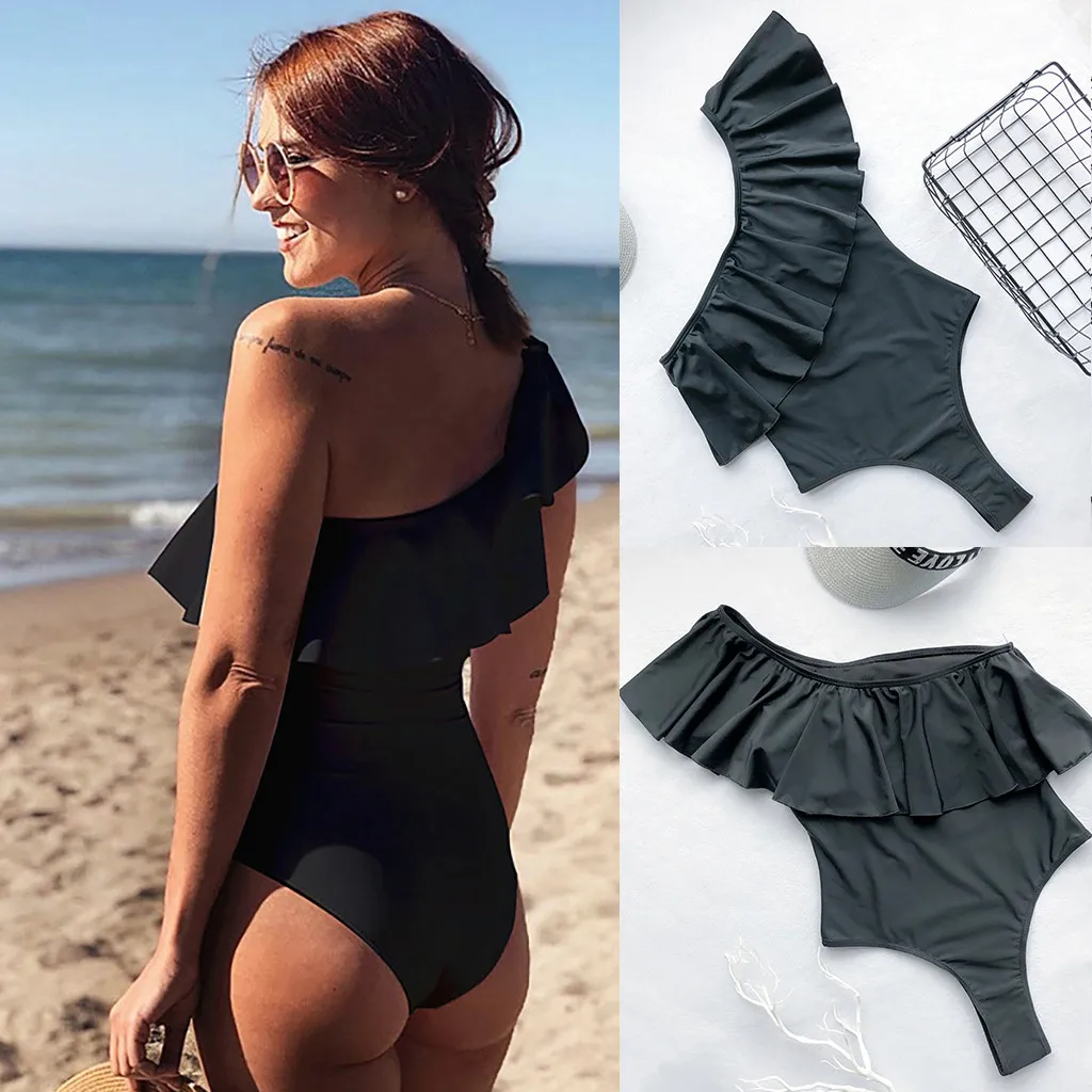 

Women's Solid Set Swimsuit One Piece Filled Bra Swimwear Beachwear sexy badpak female swimsuit fused trikini swim suit pool