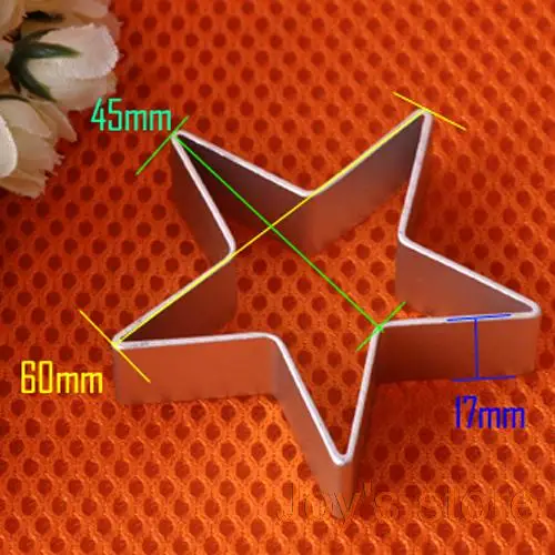 Алюминиевая форма в форме звезды, Сахарное печенье, печенье, торт, выпечка, резак, инструмент для выпечки, Кондитерские инструменты, инструменты для выпечки тортов