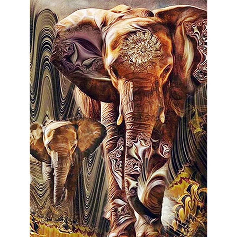 

LZAIQIZG Diamond Mosaic Elephant Diamond Painting Animal Diamond Rhinestone Embroidery Sale Full Square round New Arrivals
