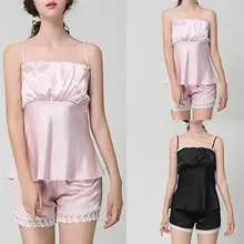 Сексуальное Женское Белье для сна, Женское Белье для сна, майка и шорты, комплекты для сна, сексуальные пижамы, женское белье, 661SW10