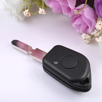 

Dewtreetali 1 Button Entry Key Keyless Remote Fob Case Shell Black Car Styling For Peugeot 406