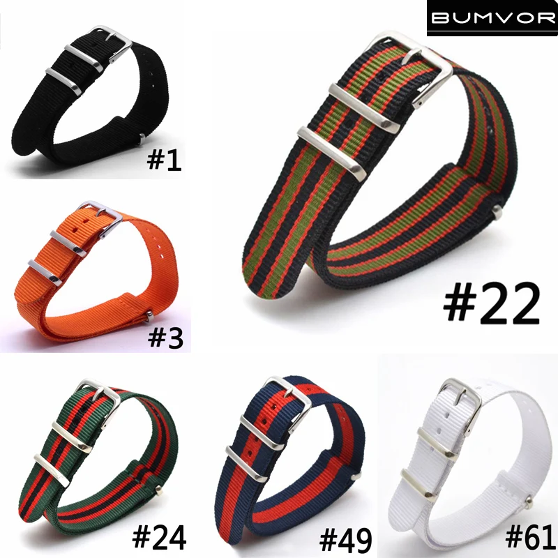  High Quality Nylon Watchband Rose Gold Silver Buckle for Daniel Wellington 18mm Replace Bracelet Strap Watch Band for dw watch