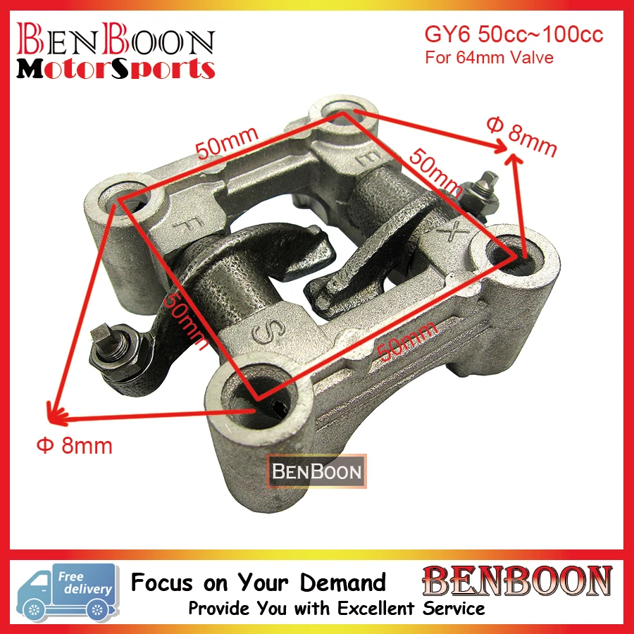 GY6 50cc Engine font b Parts b font Camshaft Holder Rocker Arm Assy 139QMA 139QMB Chinese