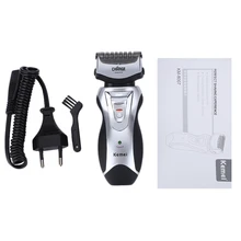 KEMEI KM-8007 Compact Rechargeable Cordless Electric Shaver Twin Blade Electric Razor Facial Beard Use Groomer Trimmer for Men
