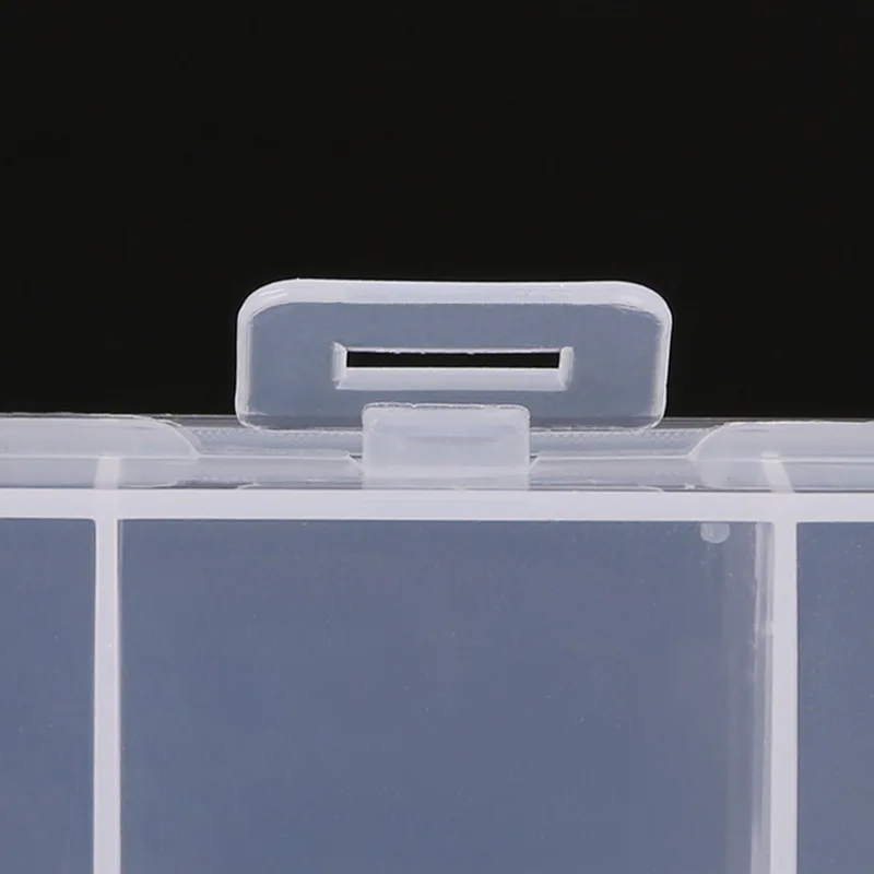 24 слота регулируемая коробка для хранения ювелирных изделий чехол для рукоделия органайзер для бисера Мульти сетки прозрачный пластиковый ящик для хранения портативный